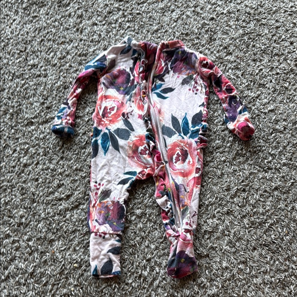 Posh Peanut Floral Kids One Piece